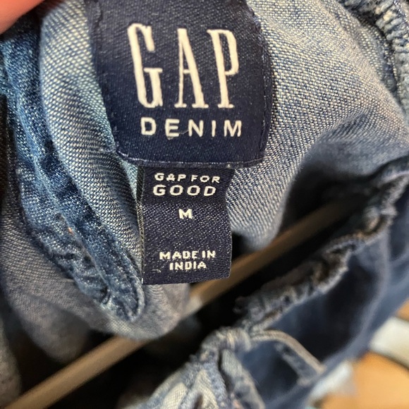 Denim and Red Kids Dress Set - Picture 7 of 11